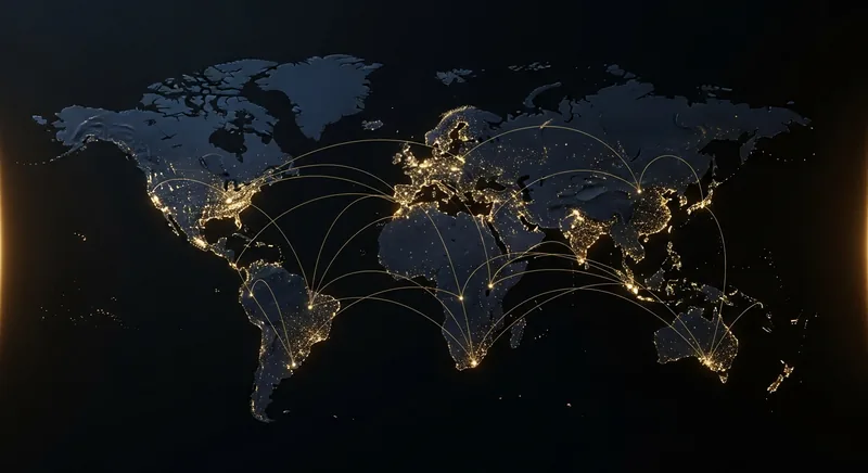 World map highlighting the regions where Bekker Capital accepts clients and staffs a support desk